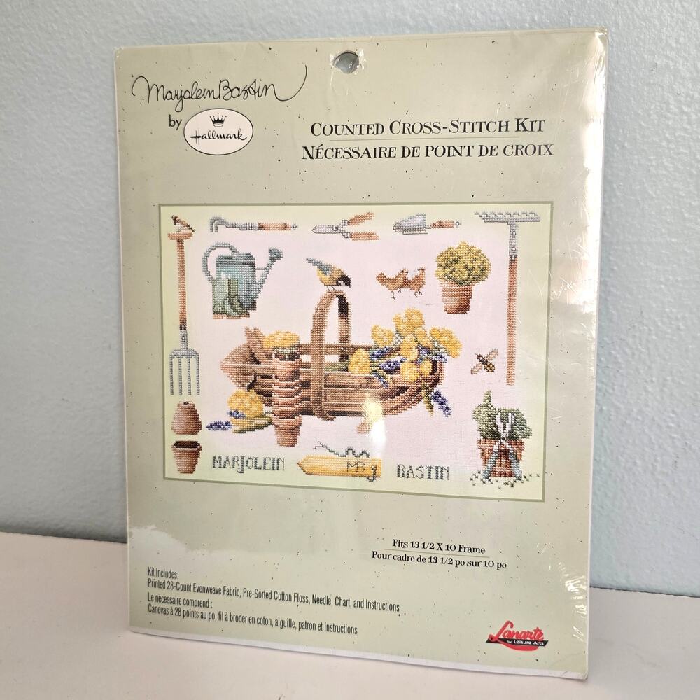 LanArte Hallmark Marjolein Bastin Spring in the Garden Counted Cross Stitch Kit